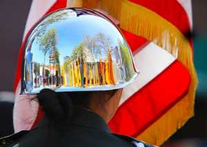 Memorial Day Parade In Reflection